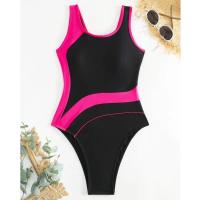 Bañadores de una pieza para mujer, ropa de baño deportiva con realce, Sexy, cerrada, para piscina, verano, 2024 - details 2