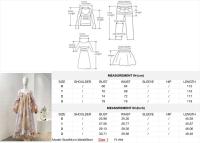 Vestidos largos sin espalda con hombros descubiertos y volantes de manga larga con estampado ral multicolor en stock 2025 Nuevo - details 0