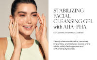 Stabilizing facial cleansing gel