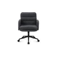 Silla Escritorio de Cachemira, Silla Oficina de Respaldo Alto, Cómoda Silla Tocador con Altura Ajustable, Sillas Ordenador para Hogar y Dormitorio, Crema - details 11