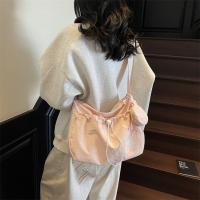 Bolso de hombro con cordón informal coreano, bolso cruzado plisado ligero de gran capacidad, bolso de viaje con cremallera de diseñador minimalista - details 26