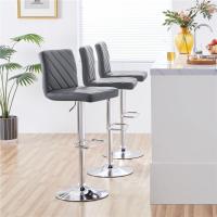 Juego de 2 Taburetes de Bar Altura Ajustable 92-113,5cm Sillas de Bar Asientos Giratorios Diseño Moderno Taburetes Altos Negro - details 16