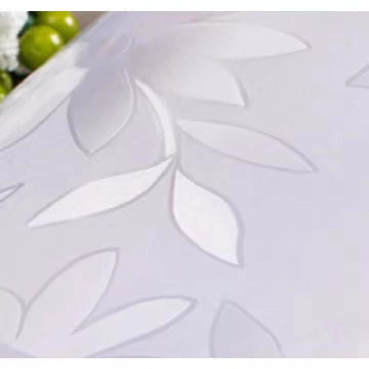 Mantel transparente de PVC, tapete resistente al calor y al aceite para mesa de comedor, 1 unidad - 1