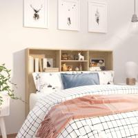 Mueble de Cabeza de Armario de Dormitorio Blanco Estantería de Pared con Almacenamiento - details 46