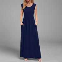 2025 primavera nueva ropa de mujer europea y americana temperamento de moda y elegante estilo de viajero simple vestido de cintura alta mujeres - details 3