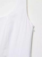 Elegante Vestido Midi Blanco sin Mangas Verano 2025 Moda Pura y Estilizada con Lazos - details 9