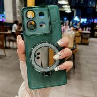 Para pocox6 Glitter Plating funda, soporte para Xiaomi poco x7 pro f6 pro x6 funda de silicona con soporte Poco X6 M6 x7pro - details 2