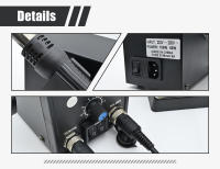 BGA Rework Solder Soldering Station 2in1 Hot Air Gun Adjustable temperature For SMD SMT IC Welding Repair Desoldering Tools 8586 - details 9