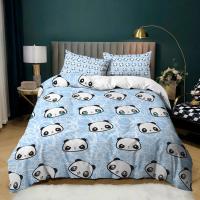 Juego de cama con estampado de Panda para niños y niñas, funda de edredón con fundas de almohada, color blanco y negro, tamaño Queen - details 12
