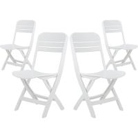 Pack 4 Sillas Plegables Blancas 52x40x82cm - details 0
