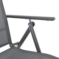 Juego de 2 Sillas Plegables de Jardín Kalamata Silla de Exterior Asiento para Terraza Balcón Patio con Reposabrazos y Respaldo Ajustable Patas de Acero 105 x 57 x 68 cm - details 13