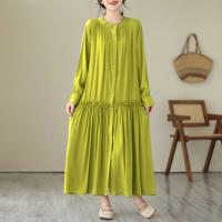 Elegante Vestido Suelto para Mujer Otoño 2025 Falda Larga de Moda de Talla Grande - details 5