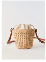 Bolso de Paja Nuevo Estilo Fresco Bolso de Hombro Tejido Hueco Bolso de Playa de Vacaciones Bolso Versátil para Mujeres - details 1