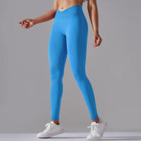 Leggings de yoga para mujer, pantalones deportivos sin costuras, cintura alta, levantamiento de cadera, entrenamiento, correr - details 1