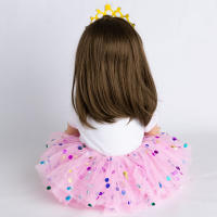 Muñeca Reborn de silicona suave de 60 CM para niña, juguete de tela realista, cuerpo de pelo largo, Princesa, regalo de cumpleaños - details 4