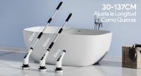Cepillo de limpieza para el hogar,Fregadora Giratoria eléctrica con 8 cabezales de Cepillos Reemplazables, Fregadora para Bañera y Azulejo - details 1