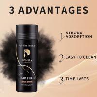 Polvo de Engrosamiento de Keratina Natural Estilización de Cabello Negro Oscuro - details 4
