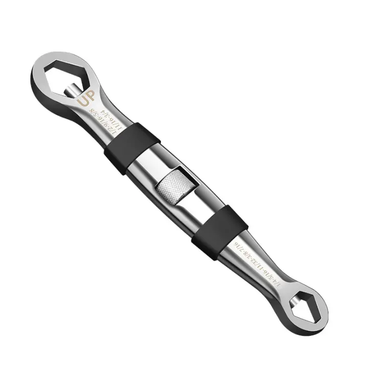 Juego de llaves universales 23 en 1, llave de trinquete ajustable de 7-19mm, llave de CR-V, multiherramientas flexibles, herramienta de mano para reparación de automóviles - 1