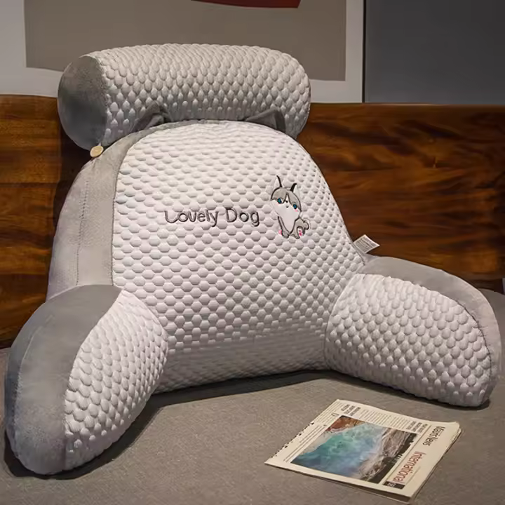 Cojín de cabecera de cintura, almohada de cama trasera grande, almohada de sofá cama, almohada trasera, tatami - 1