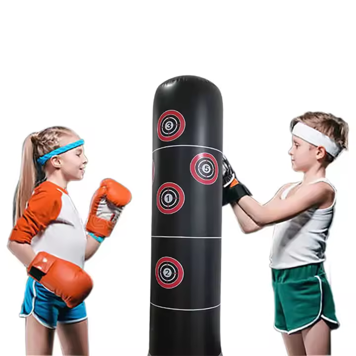 marco de vaso inflable duradero de 150 cm/59 pulgadas de alto, boxeo / saco de boxeo, incluida la bomba de aire - 1