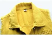 Chaleco Sin Mangas de Moda para Mujer Primavera-Otoño 2025 Chaleco Cowboy de Un solo Pecho Estilo Coreano Dulce y Corto - details 15