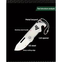 Cuchillo Plegable Portátil de Acero Inoxidable D2 Deporte y Exteriores Cuchillo de Cañón de Acero - details 1