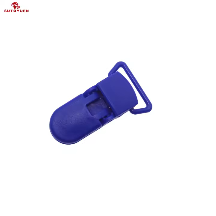Chupete de plástico Kam en forma de D para bebé, Clip para chupete, soporte para cadena de suspensión, Clip para cinta de 20mm, 40 piezas - 1