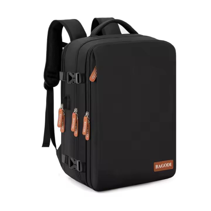 Mochila de viaje para ordenador portátil, mochila de mano de 15,6 pulgadas, mochila de senderismo grande impermeable de 40L - 1