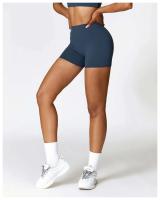 Pantalones cortos de yoga para mujer, bodys deportivos transpirables de cintura alta, para correr, gimnasio y entrenamiento de verano - details 9