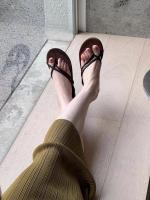 Chanclas planas, zapatos para mujer, ropa de verano, nuevo diseño de nicho casual, playa, vacaciones, sandalias con punta abierta. - details 35