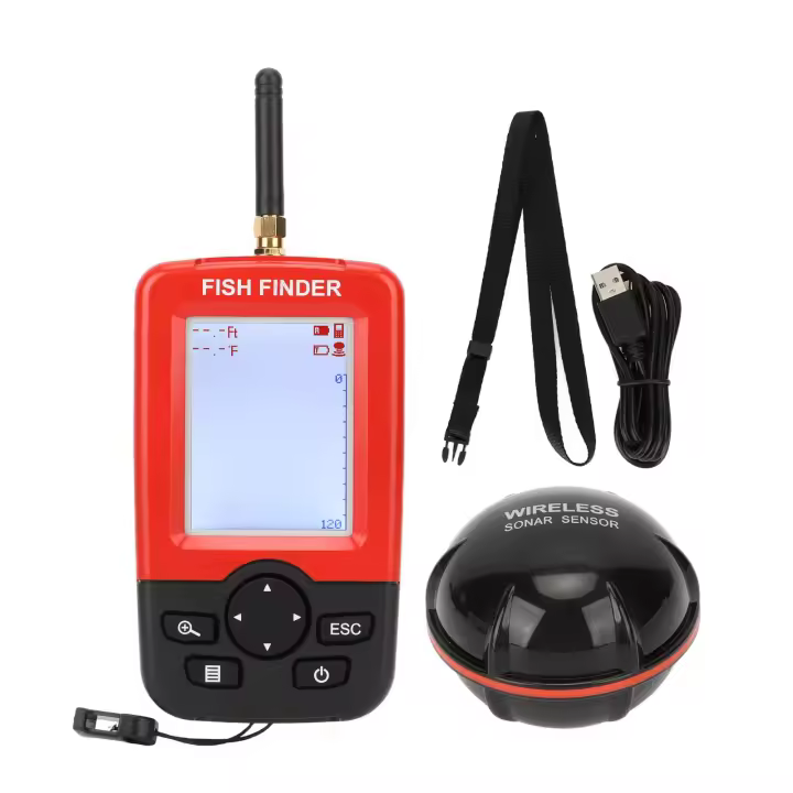 Buscador de Peces con Pantalla LCD HD Sensibilidad Ajustable Detección de Eco Para Pesca en Hielo - 1