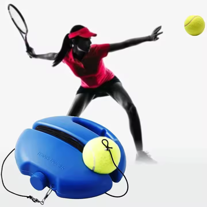 Entrenador de Tenis de Alta Resistencia Base de Práctica con Cuerda Elástica - 1