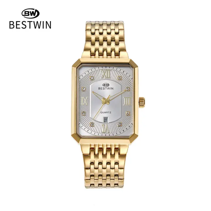 Reloj cuadrado minimalista reloj hombre calendario reloj de cuarzo - 1