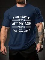 Camiseta de Algodón para Hombres con Estampado 3D Cuello Redondo, Ajuste Suelto, Respirable - details 0
