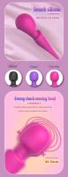 20 Frecuencia Vibración 8 Velocidades Imán recargable poderoso portátil cuerpo completo AV varilla masajeador para la mujer vibrador relajación masturbación palo - details 1
