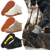 Botas de invierno para hombres y mujeres, zapatos informales de alta calidad descalzos para la nieve, zapatos de trabajo al aire libre, zapatos cálidos de piel para hombres, botas de nieve para hombres - details 15