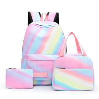 Nueva Moda Mochila Tres Piezas Casual Para Estudiantes Bolsa De Almuerzo Escolar Tres-en-un Bolsa De Hombro Estilo Campus - details 8