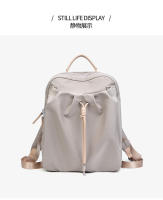 Bolso para mujer Mochila estética Diseño de moda Bolsos para niña Tela plisada Cordón Lindo Mochila fina Mochila escolar súper ligera plegable - details 17