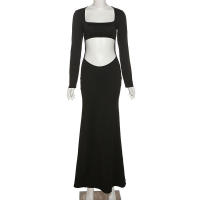 Delgado y elegante con encanto Gap, color sólido, estilo hip-hop, moda femenina. - details 1