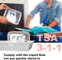 2 PCS Neceser de Maquillaje de PVC, Bolsas Transparentes para Avión, Bolsa de Cosmético Organizador Mujer Impermeables para Viajes, Almacenamiento, Baño - details 3