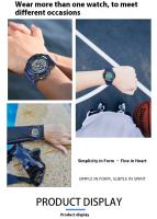 SHUNWAY Shengwei Reloj electrónico de moda para deportes al aire libre, resistente al agua, con luz nocturna para estudiantes - details 8