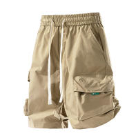 Nuevos pantalones cortos Cargo a la moda para hombre, pantalones cortos deportivos holgados con múltiples bolsillos para exteriores, pantalones cortos informales cómodos y transpirables de verano para hombre - details 3