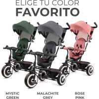 Triciclo Evolutivo, Bicicleta Sin Pedales, Bicicleta Bebe, Plegable, Para Niños, Cinturón, Con Accesorios, Portavasos, Cesta, 9 Meses a 25 kg, Verde - details 13