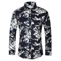 Camisas Casuales para Hombres Impresión de Moda, Elástica, Sin Hierro, Talla Grande - details 7