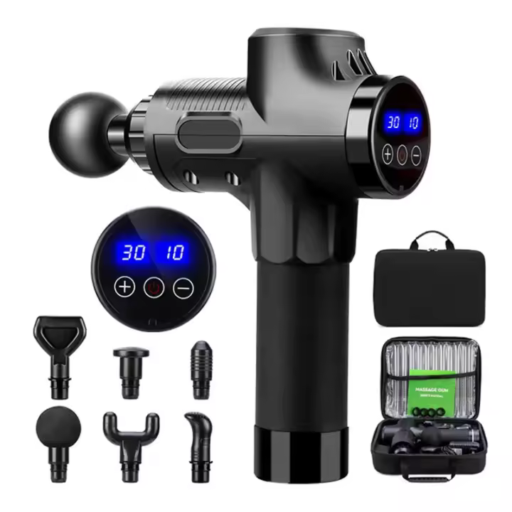 Pistola de Masaje Fascial Masajeador Eléctrico de Percusión para Cuerpo, Cuello, Espalda, Tejido Profundo, Relajación Muscular, Alivio del Dolor, Fitness - 1