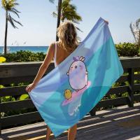 Toallas de playa grandes para baño, toalla de secado rápido Molang para adultos, Sauna para mujer, albornoz de mujer, servilleta de viaje para ducha, deporte - details 10