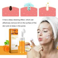 Yaper 2 piezas de espuma para lavado de cara, limpieza profunda y exfoliante, limpiador facial de cúrcuma con cepillo. - details 2