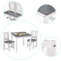 Asientos para Niños Mesa y 2 Sillas en Edad Preescolar Muebles para Niños 60x50x48cm - details 4