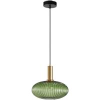 Lámpara colgante de vidrio,Lámpara colgante de vidrio Verde y enchufe dorado Lámpara de techo Candelabro - details 21