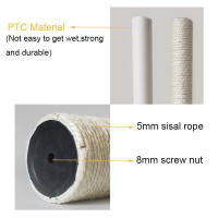 Poste de rascado de PVC para gato, marco de escalada para gato, poste de repuesto, cuerda de Sisal, Entangle, juguete para gatito, muebles para rascar - details 1